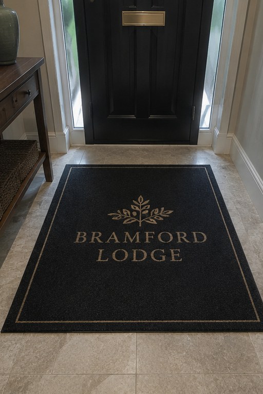 Carpets with a woven logo - customer photo