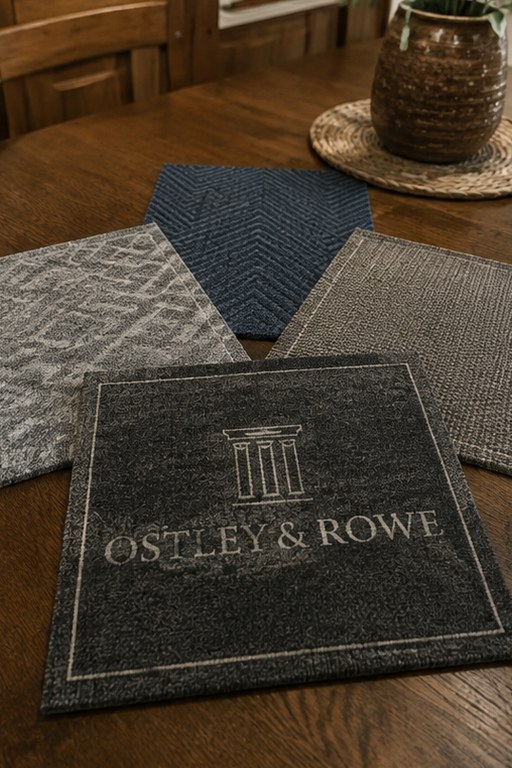 Custom entrance carpet - customer photo